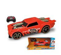 Mondo Motors Hot Wheels Night Shifter, Modelo a Escala 1:16, con baterías Recargables, hasta 8 Km/h de Velocidad, Coche de Juguete para niños 63851, Color Rojo