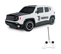 MONDO Motors- Jeep Renegade F.C. Juventus - Coche teledirigido - Color Blanco Negro - Escala 1:24 - 63555