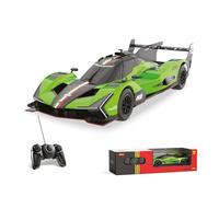 Mondo Motors Lamborghini SC63 Le Mans, Modelo en Escala 1:24, hasta 8 Km/h de Velocidad, Coche de Juguete para niños 63838, Color Verde