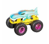 Mondo Motors - Monster Trucks Mega Wrex-Coche de Control Remoto para niños 2.4 GHz Verde/Amarillo/Negro, Hot Wheels Livery Color, 63680
