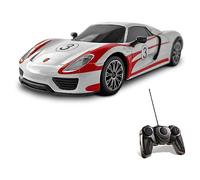 MONDO Motors, Porsche 918 Racing, Modelo a Escala 1:24, hasta 8 km/h de Velocidad, Coche de Juguete para Niños 63288