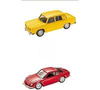 Mondo Motors Set of 2 1/43 Cars: Yellow R8 Gordini + Compatible con Renault Alpine Red (Ref: MV2)