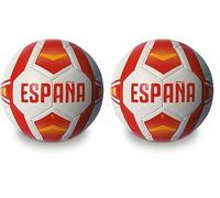 Mondo Sport -Pallone Da Calcio Cucito Italia Balón de fútbol, Color Espana, Size 5 (23020) (Paquete de 2)