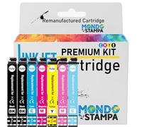 Mondo Stampa 7 cartuchos de tinta de alta capacidad compatibles con Epson 24XL 24 XL T2431 T2432 T2433 T2434 T2435 T2436 XP-55 XP-65 XP-750 XP-760 XP-850 XP-860 XP-950 XP-960