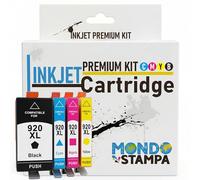 Mondo Stampa - Cartuchos compatibles para HP 920 XL 920XL (1BK & 1 C/M/Y 4 Combo Pack) para Cargar impresoras Officejet 6000 6500 6500A 7000 7500A