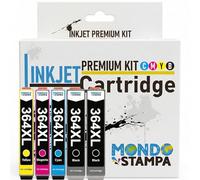 Mondo Stampa - Cartuchos de tinta compatibles de repuesto para HP 364 364XL para Deskjet 3520 3070A para Officejet 4620 4622 para Photosmart 5510 5520 6510 6520 7520 (BK/C/M/Y 5-Pack)