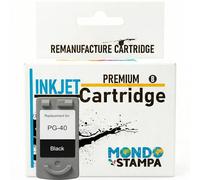 Mondo Stampa - PG40 - Cartuchos de Tinta regenerados (1 Negro) para Impresora Canon IP2200/MP150/MP170# PG-40