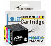 Mondo Stampa - PGI-2500XL Compatibles para Canon PGI-2500 XL Cartuchos de Tinta para Canon Maxify MB5050 MB5150 MB5155 MB5350 MB5450 MB5455 iB4050 iB4150 (1 Negro, 1 Cian, 1 Magenta, 1 Amarillo)