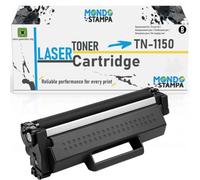 Mondo Stampa Tóner compatible con Brother TN1150 negro, rendimiento 1000 | Ideal para DCP-L1640W L1642W L1642WXL L1660W HL-L1240W L1242W L1242WXL. Textos nítidos, negros intensos, impresiones fluidas.