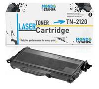 Mondo Stampa Tóner compatible con Brother TN2120 negro intenso 2600 páginas | También sustituye a TN2110 y TN360. Para DCP 7030 7040 7045N, HL 2140 2150N 2170W, MFC 7320 7440N 7840 7840W. Negro uniforme.