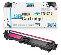 Mondo Stampa Tóner compatible con Brother TN245 magenta lleno 2200 páginas | Sustituye a TN245M, TN241M, TN242M y TN246M. Para HL 3140CW 3150CDW 3170CDW, DCP 9020CDW, MFC 9140CDN 9340CDW. Magenta vivo.