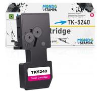Mondo Stampa Tóner compatible con Kyocera TK-5240M Magenta 3000 páginas | Ideal para ECOSYS M5526cdn M5526cdw P5026cdn P5026cdw. Magenta brillante y colores vivos para impresiones profesionales.