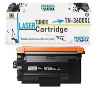 Mondo Stampa Tóner compatible TN3600XL negro para Brother Serie HL-L5210DW, MFC-L5710DW, DCP-L5510DW - Alta capacidad, rendimiento 6000 páginas, chip actualizado