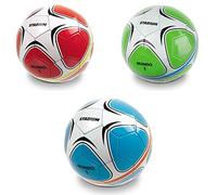 Mondo Toys 13901 - Balón de fútbol de Costuras, tamaño 5, 300 g, Color Azul, Rojo y Verde