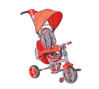 Mondo Toys 25192 - Triciclo evolutivo Convertible y Plegable, Strolly Compact - Rojo - Deslizamiento Urbano - Paseo - Niño - 10 Meses y más