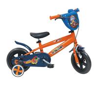 Mondo Toys 25423 - Bicicleta Hot Wheels para niño/niña - Medida 10" - Ruedas y Freno Delantero - Color Naranja/Azul