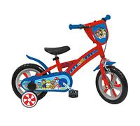 Mondo Toys 25440 - Bicicleta Paw Patrol para niño/niña - Medida 12" - Ruedas y Freno Delantero - Color Rojo/Azul