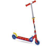 Mondo Toys 28618 - Patinete de Aluminio para niño niña Super Mario - Manillar Ajustable - 2 Ruedas