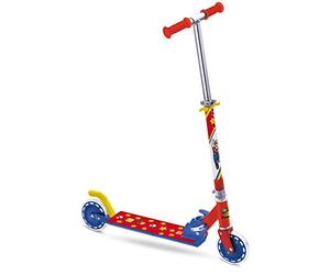 Mondo Toys 28618 - Patinete de Aluminio para niño niña Super Mario - Manillar Ajustable - 2 Ruedas