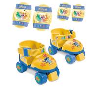 Mondo Toys 28832 - Patines de Ruedas Ajustables Stitch Disney para niños, Tallas 22 a 29, Juego Completo con Bolsa Transparente, Coderas y Rodilleras