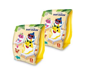 Mondo Toys - BABY SHARK Arm Bands - Manguitos para niños - Material PVC - Apto para niños de 2 a 6 años con Peso 6-20 kg - 16933