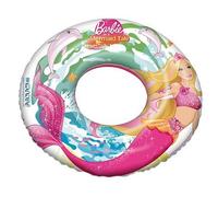 Mondo Toys - BARBIE Swim Ring - Flotador Hinchable para bebé - Flotante - Rosquilla Hinchable - Ideal para niño/niña utilizable en Piscina/mar - 16213