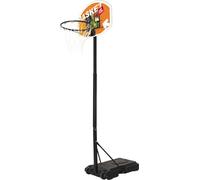 MONDO Toys-Basket Junior-Canasta Columna de Sistema de Baloncesto móvil | Alta Estabilidad | Altura Regulable de 165 a 205 cm-18294 18294, Multicolor, Extra