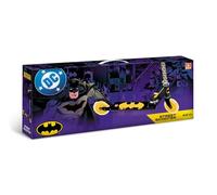 Mondo Toys - Batman ALU Scooter Patinete 2 Ruedas Plegable de Aluminio con Plataforma Extra Grip y Manillar Ajustable para niños - 28819