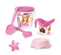 Mondo Toys - BUCKET SET + WATER CAN BARBIE - Juego de cubo de arena ø17 cm con j