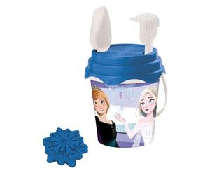 Mondo Toys - BUCKET SET + WATER CAN FROZEN - Juego de cubo de arena ø17 cm con jarra de agua - Juego de playa (6 piezas) para niños a partir de 3 años - 28194