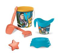 Mondo Toys - BUCKET SET + WATER CAN LIGHTYEAR - Juego de cubo de arena ø17 cm con jarra de agua - Juego de playa (6 piezas) para niños a partir de 3 años - 28667