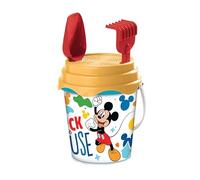Mondo Toys - BUCKET SET + WATER CAN MICKEY - Juego de cubo de arena ø17 cm con jarra de agua - Juego de playa (6 piezas) para niños a partir de 3 años - 18535