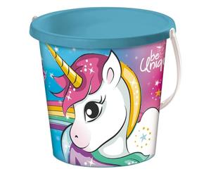 Mondo Toys - BUCKET UNICORN - Cubo de arena ø17 - Juego de playa para niños a partir de 3 años - 28535