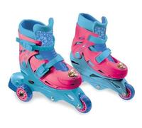Mondo Toys - Disney Frozen - 3 en línea Skates - Patines de Doble función Ajustables - Ruedas de PVC - Roller niño/niña - Talla S/M 29/32 - 28299
