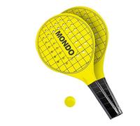 Mondo Toys - Juego de Padel - Set 2 Palas de Madera con Bola de Goma - Juego de Playa para Niños y Adultos -15041