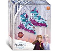 Mondo Toys - Patines en línea Frozen II Design - Patines en línea Ajustables - Ruedas de PVC - Rodillo para niño/niña - Talla M/mis. 33/36-28314