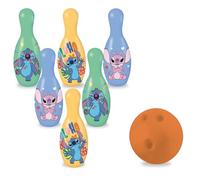 Mondo Toys-Set de Bowling Stitch para Niños-1 Bola y 6 Bolos-28749, Multicolor, 28749