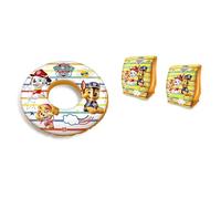 Mondo Toys - Set reposabrazos y Donut niños Playa Verano Piscina (Paw Patrol)