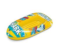 Mondo Toys - Surfing Shark Boat - Canotto con Base Inflable, Inflable para niños, Medida 112 cm - PVC termosellado Resistente - 16922