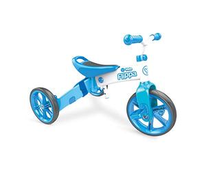 Mondo Toys - Y Velo - Velo Flippa Balance Bike - Bicicleta sin Pedales para niños - Peso hasta 20 kg. - Color Azul - 25343