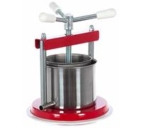 Mondo Viro Exprimidor de prensa para cítricos, uva, nueces y más, de acero inoxidable, 1,3 litros (1,3 L)