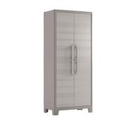 MONDO VIRO un mondo a casa tua Mondo Viro - Armario de resina de jardín ""Oliver"" con estantes interiores y patas elevadas (Multispace - 80 x 44 cm 182 h)