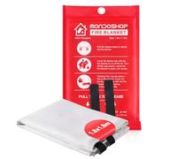 Mondoshop Manta ignífuga 180 x 180 cm con gancho para colgar, 1 juego