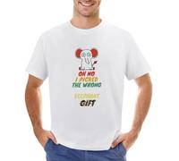 MOnDOuTA Oh No I Picked The Wrong White Elephant T-Shirt White XXL