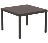 MondoViro Mesa de centro de jardín cuadrada de metal marròn 40x40 cm 38,5h