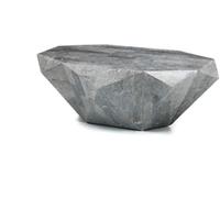 MondoViro Mesa de centro moderna de piedra fósil gris 120 x 70 x h 40 cm