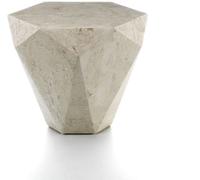 MondoViro Mesas de centro modernas de piedra beige cm 60 x 60 xh 50