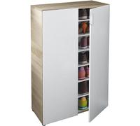 MondoViro Zapatero compacto con seis estantes cm 72 x 36 x 103 h roble