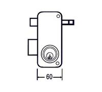 Mondragon - Cerradura Sobreponer 2556 Ap 60 Dr