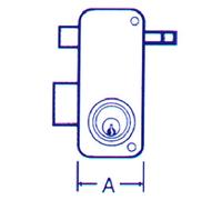 Mondragon - Cerradura Sobreponer 2556 Apr 70 Dr